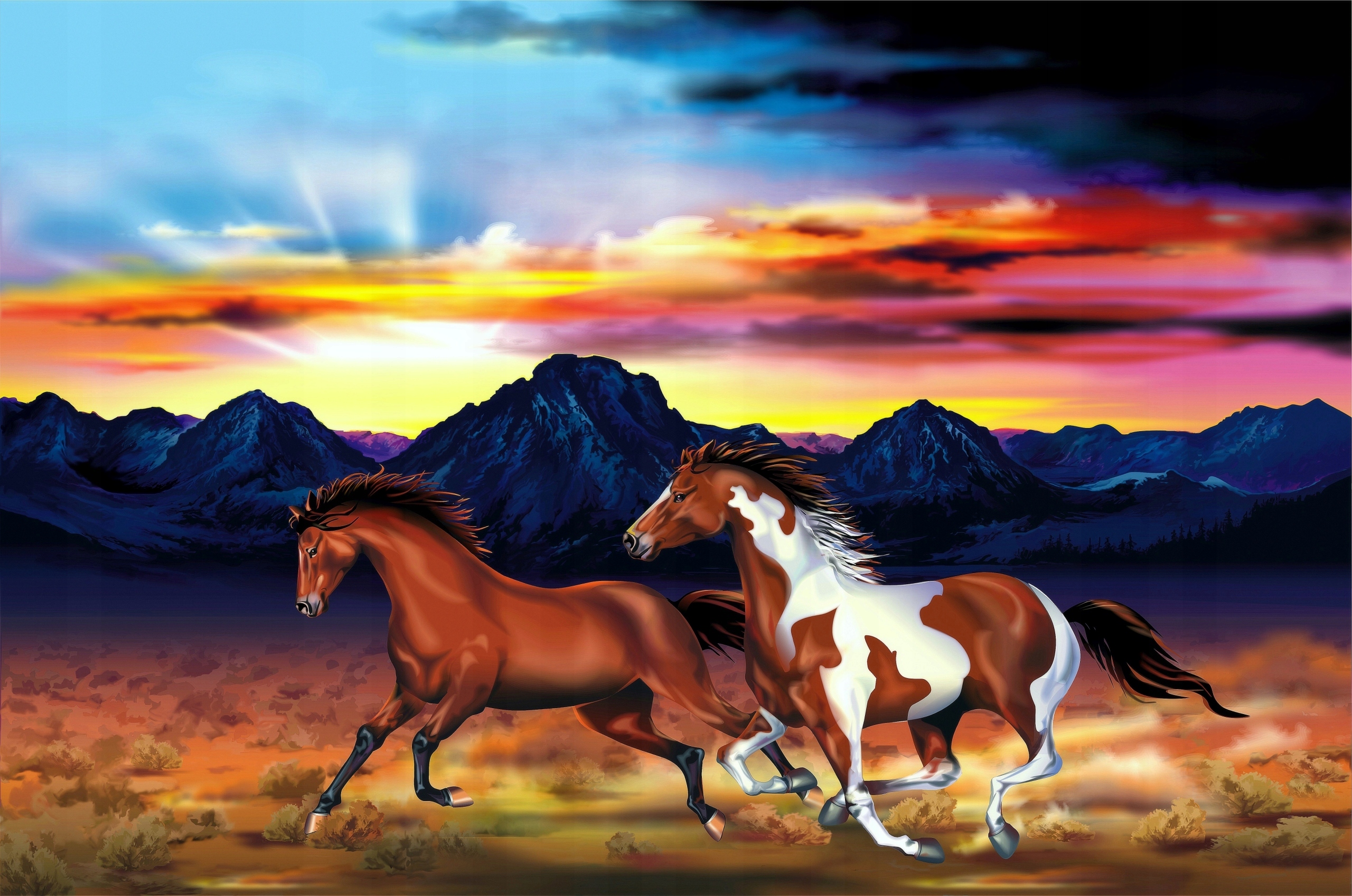 FOTOTAPETA KONE KONE CVAL SLUNCE HORY 360x240